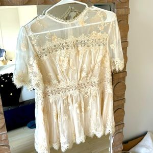 Zimmerman lace a line top